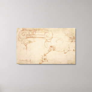 Impressão Em Tela Estudo de uma capital iônica