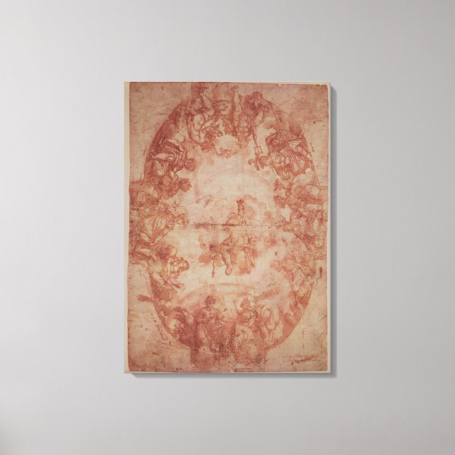 Impressão Em Tela Estudo para o teto da Casa de Pilatos (Frente)