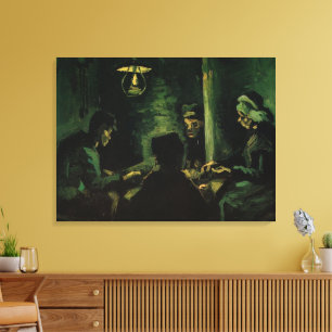 Impressão Em Tela Estudo para os comedores de batata por Vincent van