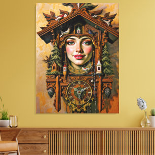 Impressão Em Tela "Eterno Muse" - Um Retrato Cuckoo Clock