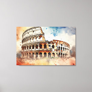 Impressão Em Tela Eterno Roma, Itália