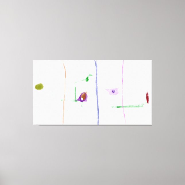 Impressão Em Tela Ethereal Connections  Minimalist Pastel Abstract A (Frente)