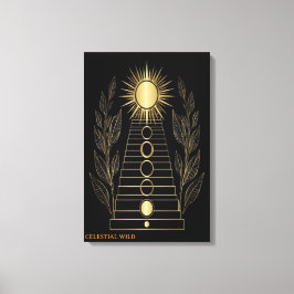 Impressão Em Tela Ethereal Escadaria para a Glória Solar e Louro