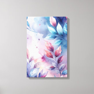 Impressão Em Tela Ethereal Foliage: Pastel Whisper Print