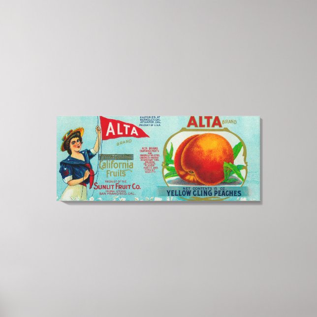 Impressão Em Tela Etiqueta Alta Peach (Frente)