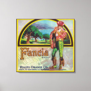 Impressão Em Tela Etiqueta da caixa do citrino da marca de Fancia