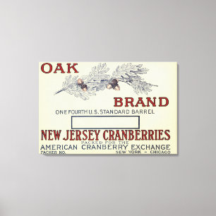 Impressão Em Tela Etiqueta de amora de Marca de carvalho