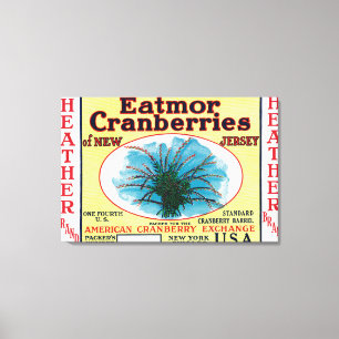 Impressão Em Tela Etiqueta de marca dos arandos de Eatmor da urze