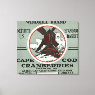 Impressão Em Tela Etiqueta do arando da marca do moinho de vento de