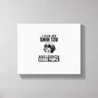 Eu Abraço Meu Shih Tzu Para Que Eu Não Engole Pess