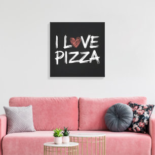 Impressão Em Tela Eu Adoro Pizza