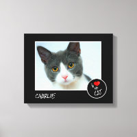 Eu Amo Meu Gato, Foto Personalizada - Pet Lovers