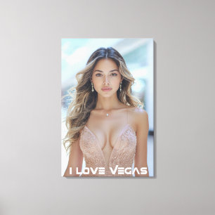 IMPRESSÃO EM TELA EU AMO VEGAS