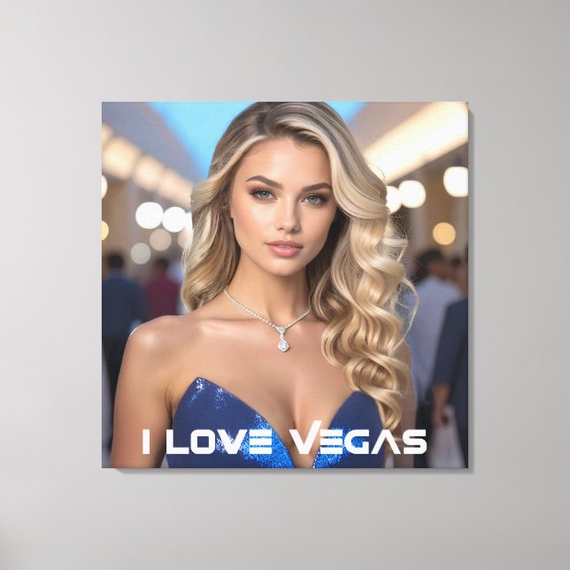 IMPRESSÃO EM TELA EU AMO VEGAS (Frente)