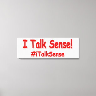 Impressão Em Tela "Eu Falo Sentido" Design. Comprar Agora