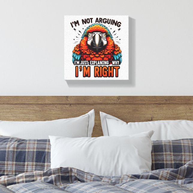 Impressão Em Tela Eu não estou discutindo (Insitu(Quarto))