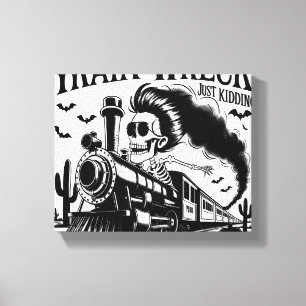 Impressão Em Tela Eu nem sempre sou um trem destroçado no Dia das Br