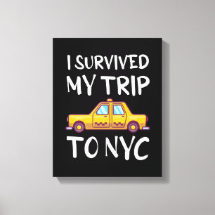 Impressão Em Tela Eu Sobrevivi À Minha Viagem À NYC