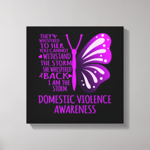 Impressão Em Tela Eu Sou O Apoio À Consciência Da Violência Domé