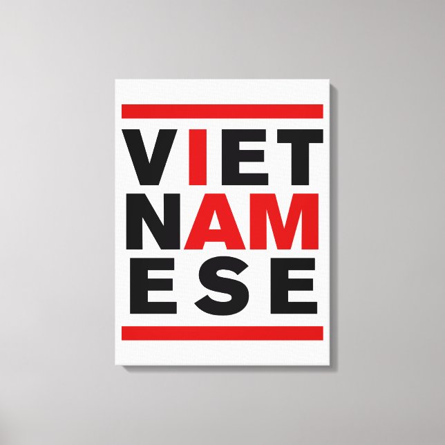 IMPRESSÃO EM TELA EU SOU VIETNAMESE (Frente)