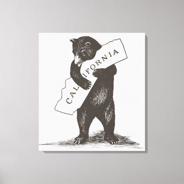 Impressão Em Tela Eu Te Amo Califórnia (Frente)