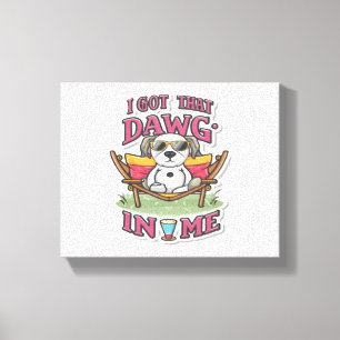 Impressão Em Tela Eu Tenho Aquele Cachorro Na Minha Camiseta Clássic