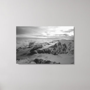 Impressão Em Tela EUA, Alaska, Parque Nacional Denali, Vista aérea 