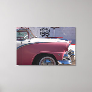 Impressão Em Tela EUA, Arizona, Williams. Rt. 66 Cidade, anos 50