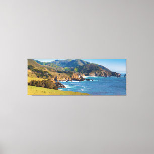 Impressão Em Tela EUA, Califórnia. Panorama de Big Sur com Bixby