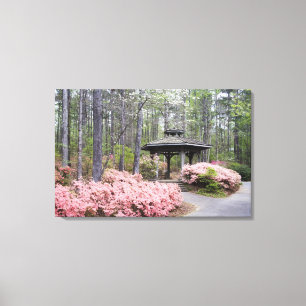 Impressão Em Tela EUA, Geórgia, Pine Mountain. Um gazebo entre