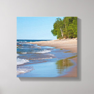 Impressão Em Tela EUA, Michigan. Praia dos 12 Milhas