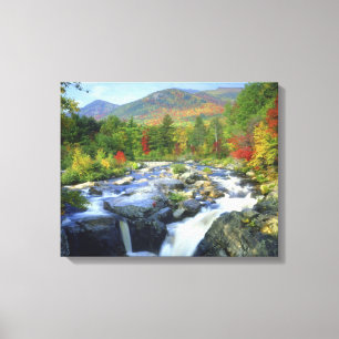Impressão Em Tela EUA, Nova York. Uma cachoeira no Adirondack