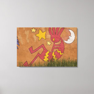 Impressão Em Tela EUA, Novo México, Papais noeis Fe. Muro de parede