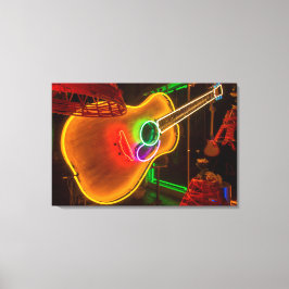 Impressão Em Tela EUA, Texas, Austin. Guitarra Neon em Blackmail