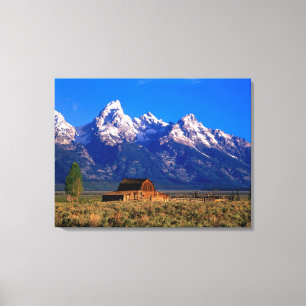 Impressão Em Tela EUA, Wyoming, Grand Teton National Park, Manhã