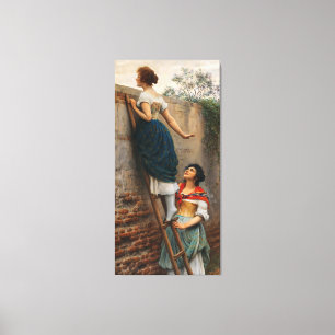 Impressão Em Tela Eugene de Blaas: Na Parede - 16K Arte Fina Restaur