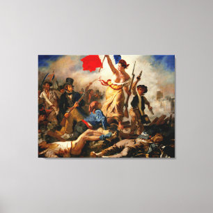 Impressão Em Tela EUGENE DELACROIX Liberty Liderando as Pessoas 1830