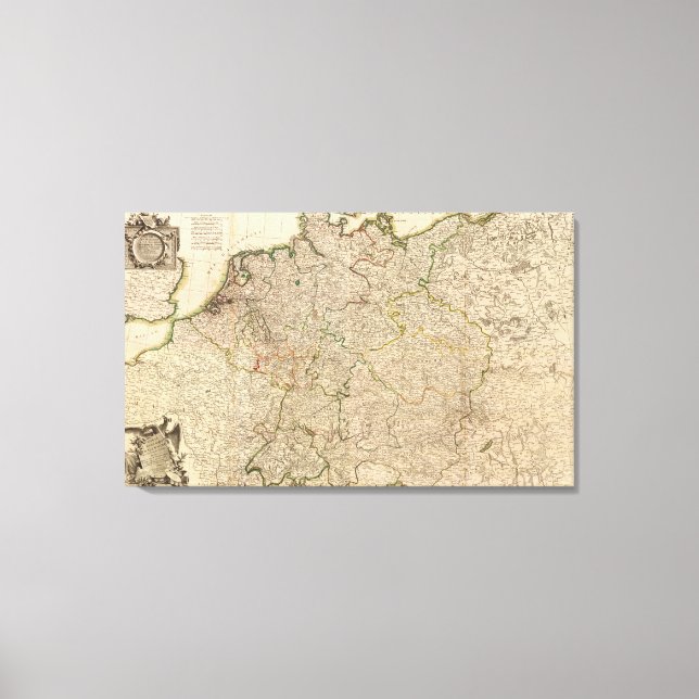 Impressão Em Tela Europa Central (Frente)