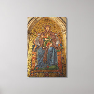 Impressão Em Tela Europa, Itália, Sicília, Taormina. Madona e menino