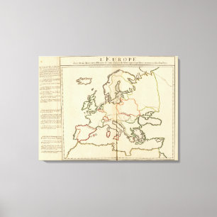 Impressão Em Tela Europa, montanhas e rios