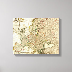 Impressão Em Tela EuropePanoramic MapEurope 2