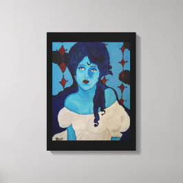 Impressão Em Tela Evelyn Blue