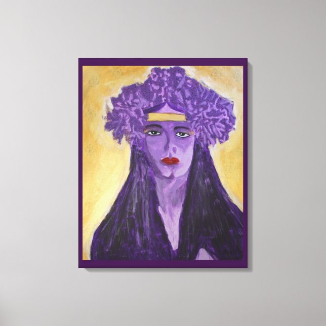 Impressão Em Tela Evelyn Crowned (Frente)