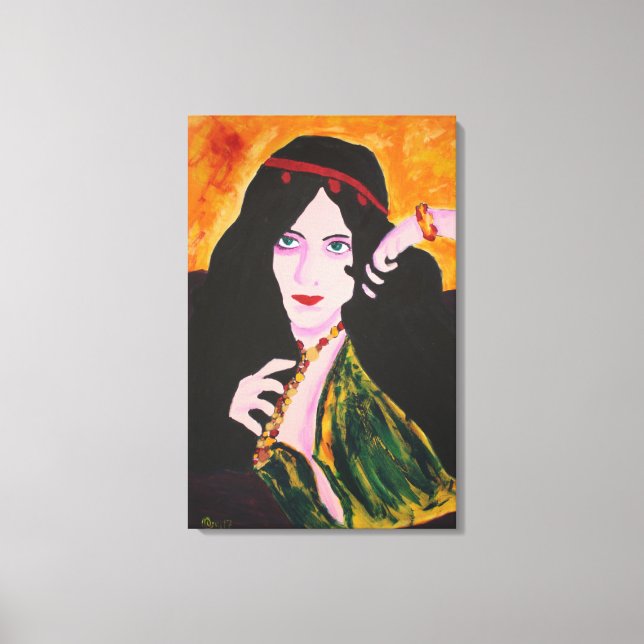 Impressão Em Tela Evelyn Plays (Frente)