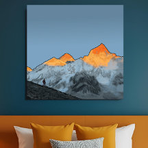 Everest Sunrise Kala Patthar Motivational Artwork