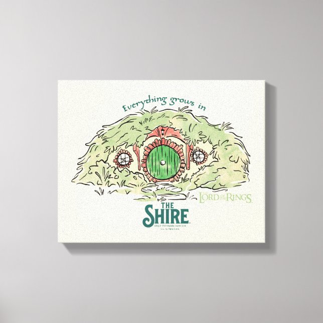 Impressão Em Tela Everything Grows in THE SHIRE™ (Frente)