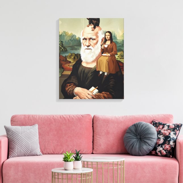 Impressão Em Tela Evolução Humorística (Insitu(Sala de estar))