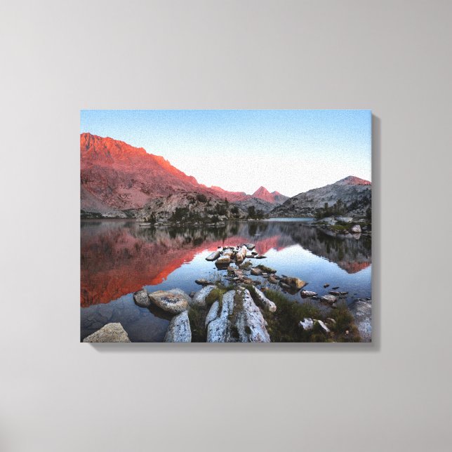 Impressão Em Tela Evolution Lake Sunset Alpenglow - Trilha John Muir (Frente)