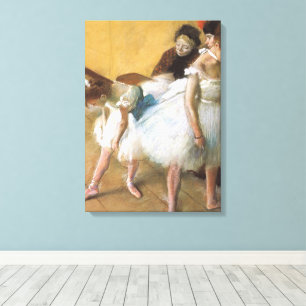 Impressão Em Tela Exame de Dança de Edgar Degas, Balé Antigo