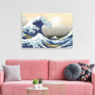 Impressão Em Tela Excelente Wave de Kanagawa Hokusai